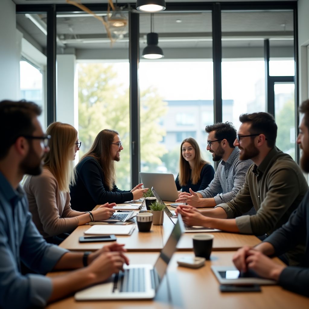 Tým Digitální Produkty při práci